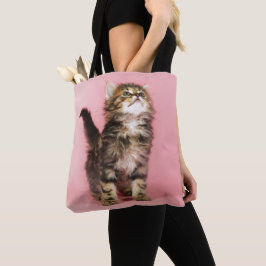 Bolso De Tela Bonito en gatito rosado
