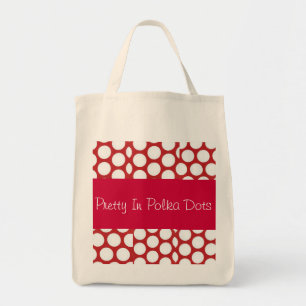Bolso De Tela Bonito En La Colección De Puntos De Polka