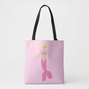 Bolso De Tela Bonito Fantasía rosa Mermaid