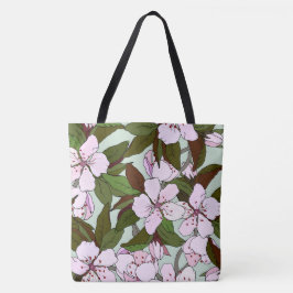 Bolso De Tela Bonito florido jardín vegetación Gran comercio