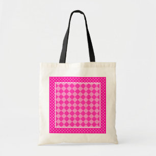 Bolso De Tela Bonito Girlie Tote Bag, Candy Pink Geométrico