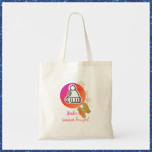 Bolso De Tela Bonito Gorra y Mittens Winst Season Bright