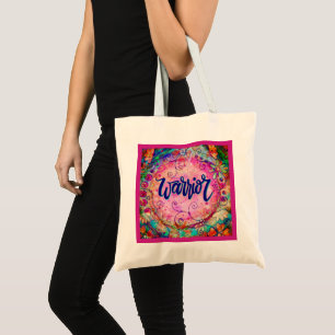 Bolso De Tela Bonito guerrero rosa inespiritualidad del boho