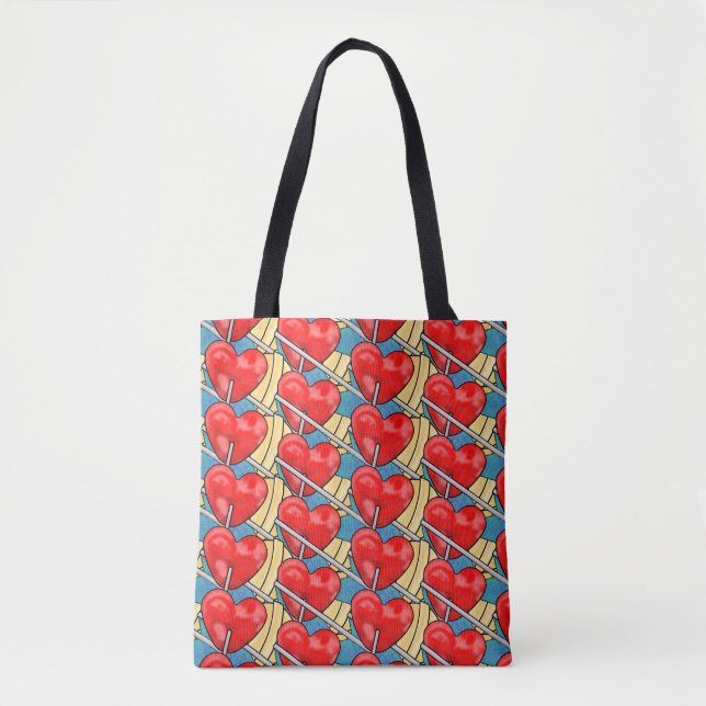 Bolso De Tela Bonito Heart Candy Sweet Dream Chilhood Love (Anverso)