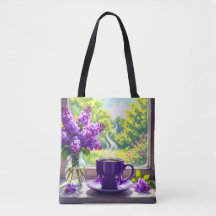 Bonito Lilacs púrpura y café