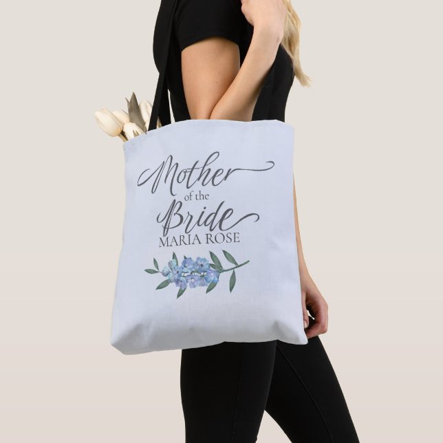 Bolso De Tela Bonito Madre de la novia floral personalizada (Detalle)