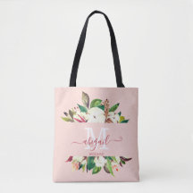 Bonito Monogramada Floral Bridesmaid
