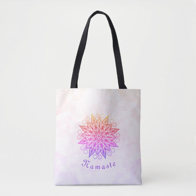 Bolso De Tela Bonito Namaste Mandala (Anverso)