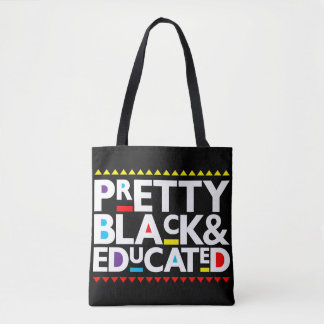 Bolso De Tela Bonito, negro y educado