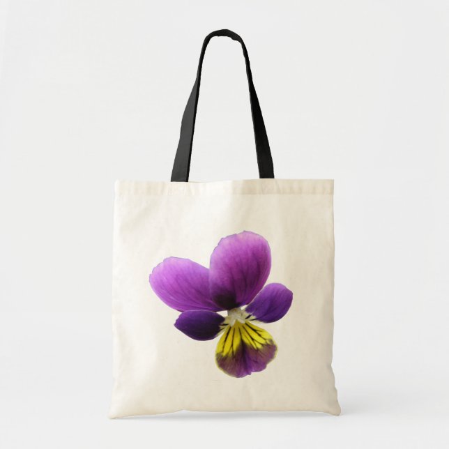 Bolso De Tela Bonito Pansy Tote Bag (Frente)