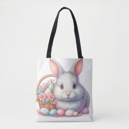 Bolso De Tela Bonito Pastel de conejo de Pascua
