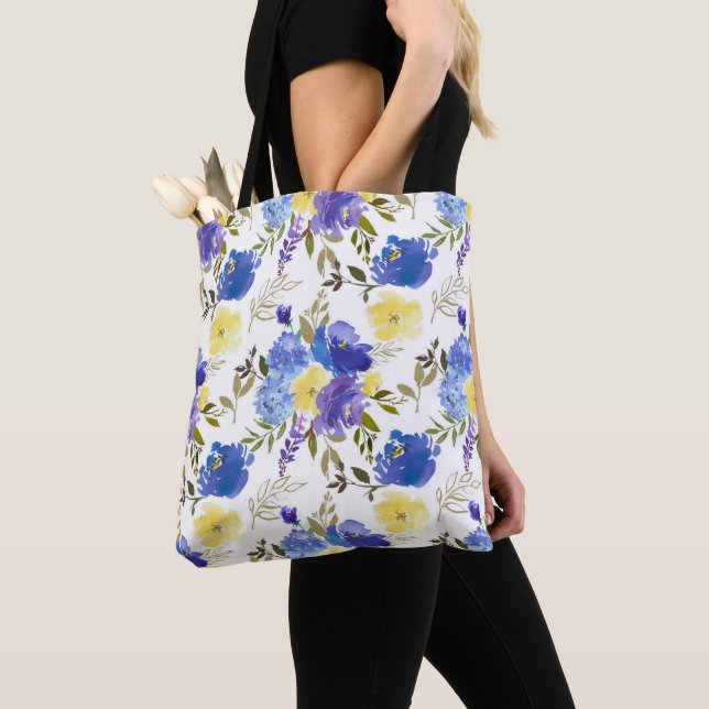 Bolso De Tela Bonito Primavera Floral Monograma Baby Diaper (Detalle)