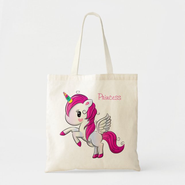 Bolso De Tela Bonito Princesa Tote Bag (Frente)
