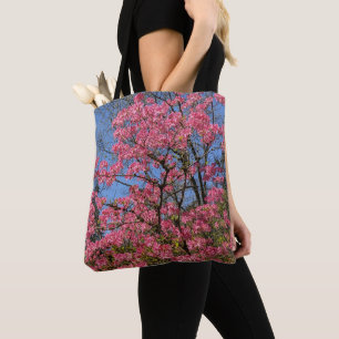 Bolso De Tela Bonito Rosa Azaleas Floral