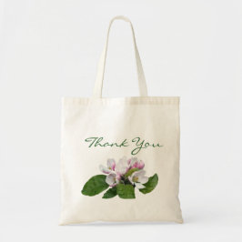 Bolso De Tela Bonito rosa manzana flor favor de la boda gracias