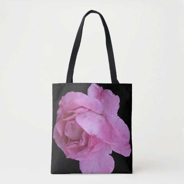 Bolso De Tela Bonito rosa rosa caliente flores boho moda arte fi (Anverso)