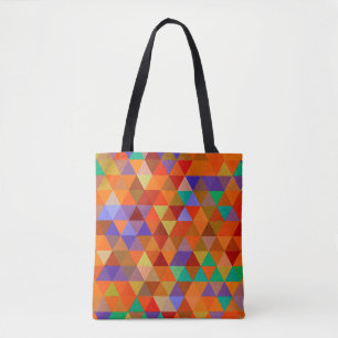 Bolso De Tela Bonito Triangle grunge patrón I + tus ideas