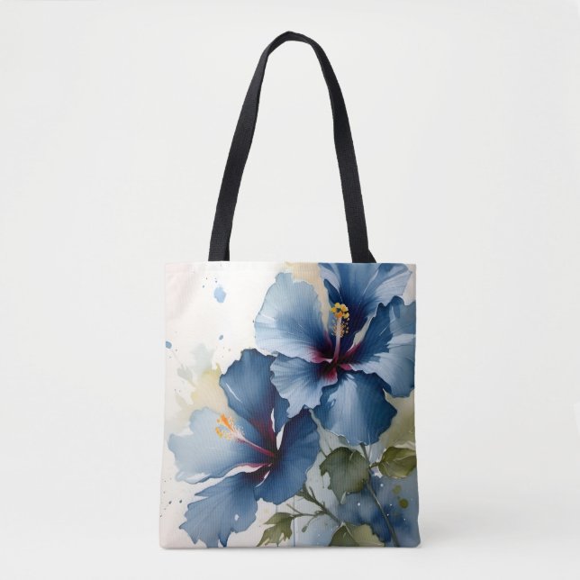 Bolso De Tela Bonito vintage Hipódromo azul (Anverso)