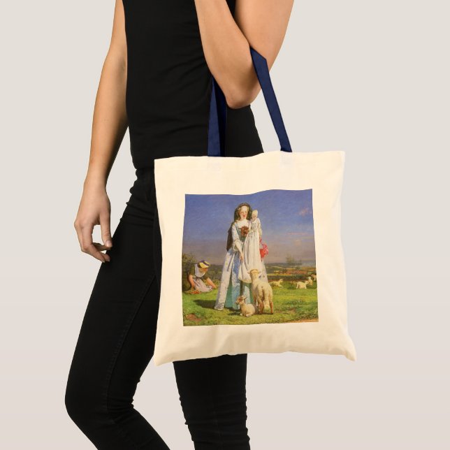 Bolso De Tela Bonitos Baa Lambs de Ford Madox Brown (Anverso (producto))