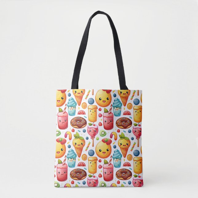 Bolso De Tela Bonitos dulces alegres y graciosos (Anverso)