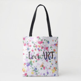Bolso De Tela Bonitos Pastels Colorful Paint Splat Tote Bags