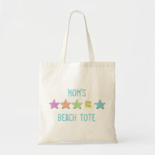 Bolso De Tela Bonitos Pastels Personalizado Starfish Beach Tote