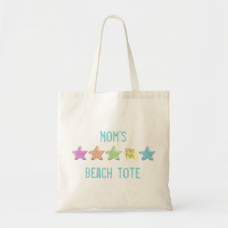 Bolso De Tela Bonitos Pastels Personalizado Starfish Beach Tote 