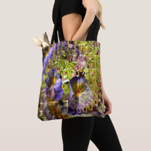 Bolso De Tela Bonitos Petunias......