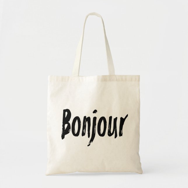 Bolso De Tela Bonjour Tote Bag (Frente)