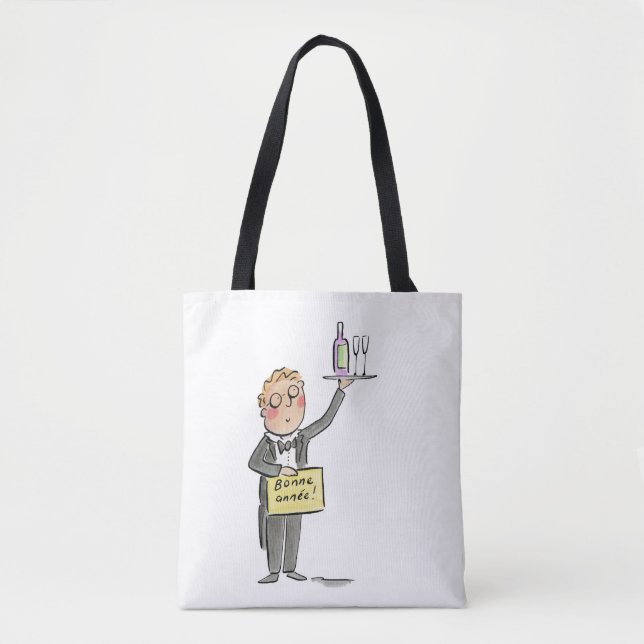 Bolso De Tela Bonne Annee (Anverso)