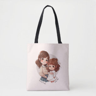 Bolso De Tela Bono de mamá y hija Adorable (4)