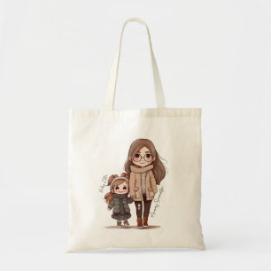 Bolso De Tela Bono de mamá y hija Adorable (5)