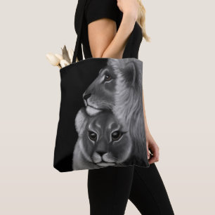 Bolso De Tela Bono Eterno: Amor león en las sombras