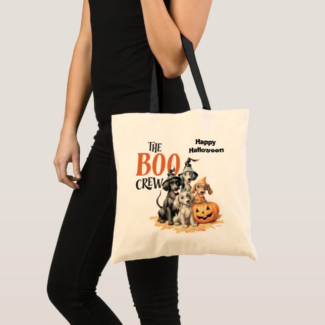 Bolso De Tela Boo Crew Cute Dogs Kids Halloween (Anverso (producto))