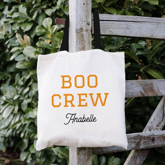 Bolso De Tela Boo Crew Monogrammed Halloween (Subido por el creador)