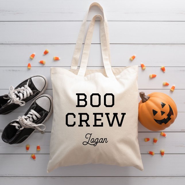 Bolso De Tela Boo Crew Monogrammed Halloween (Subido por el creador)