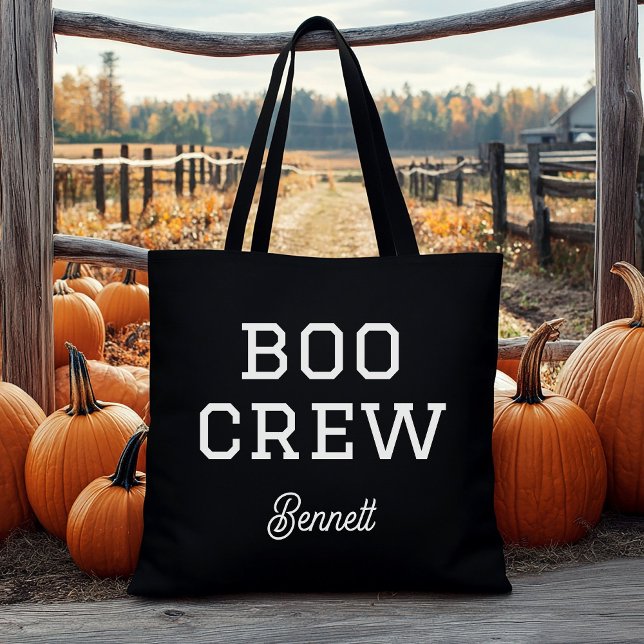 Bolso De Tela Boo Crew Monogrammed Halloween (Subido por el creador)