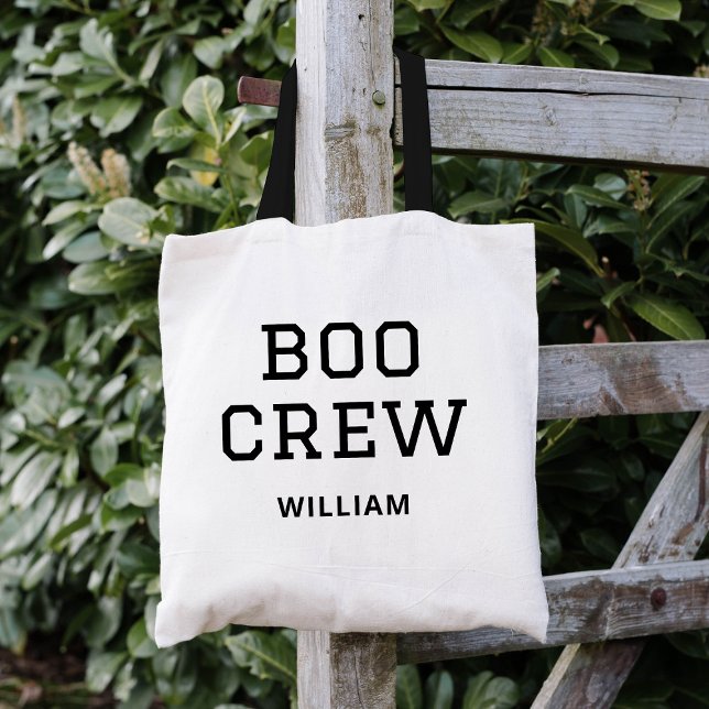 Bolso De Tela Boo Crew Monogrammed Halloween (Subido por el creador)