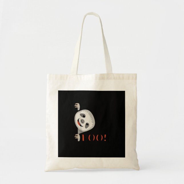 Bolso De Tela ¡Boo! Divertido escondiendo a Peekaboo Scary Hallo (Frente)