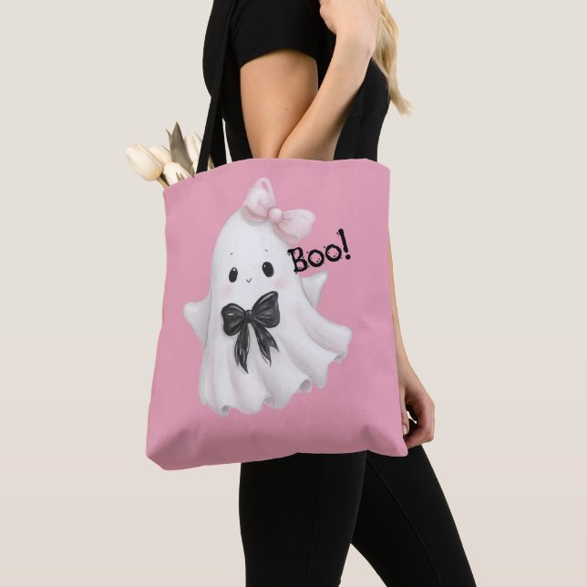 Bolso De Tela Boo en Lazos (Detalle)