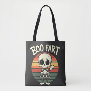 Bolso De Tela Boo fart Funny Spooky Pastel Ghost Gótico Retro