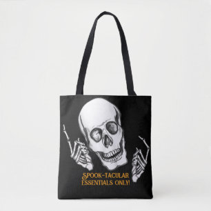 Bolso De Tela Boo Happy Halloween Funny Skull bromeando