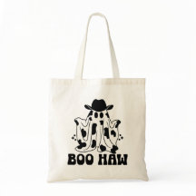 Boo Haw Chica Vaca Fantasma Halloween