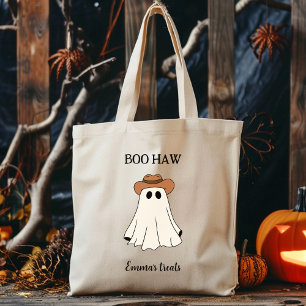 Bolso De Tela Boo Haw Personalizado Halloween Occidente divertid