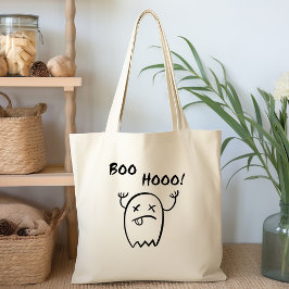 Bolso De Tela Boo Hooo Fantasma de Halloween Luz-Monocroma