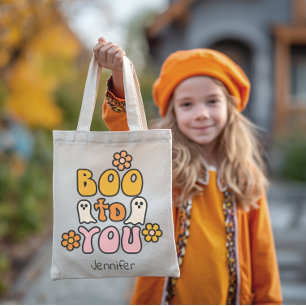 Bolso De Tela Boo para ti Halloween personalizado
