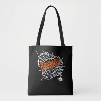 Bolso De Tela Boo Spider Web Funny Cute Spider Gráfico web