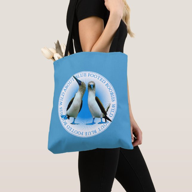 Bolso De Tela Boobíes con pies azules (Detalle)