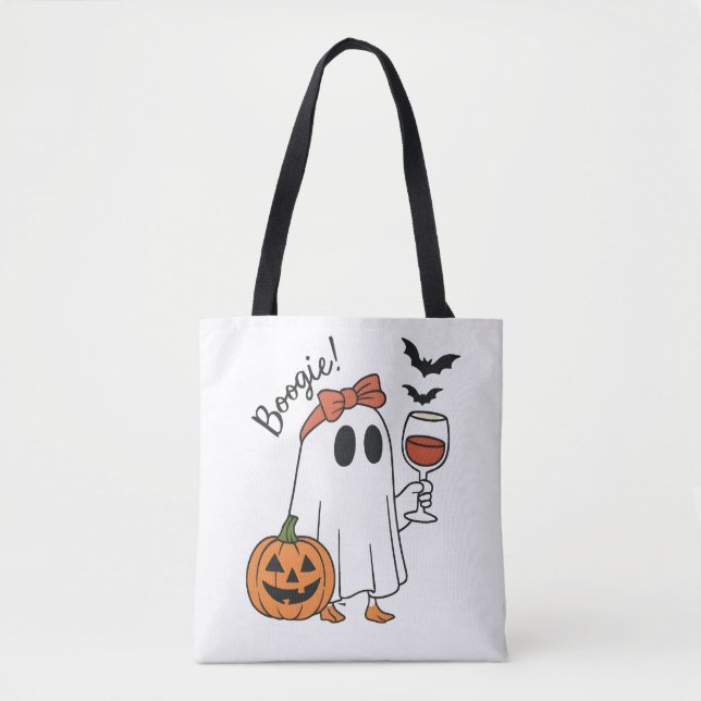 Bolso De Tela Boogie Halloween Ghost (Anverso)