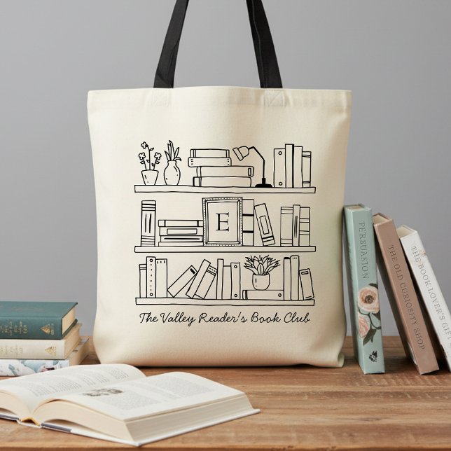 Bolso De Tela Book Club Member's Personalized Reader's Gift (Subido por el creador)
